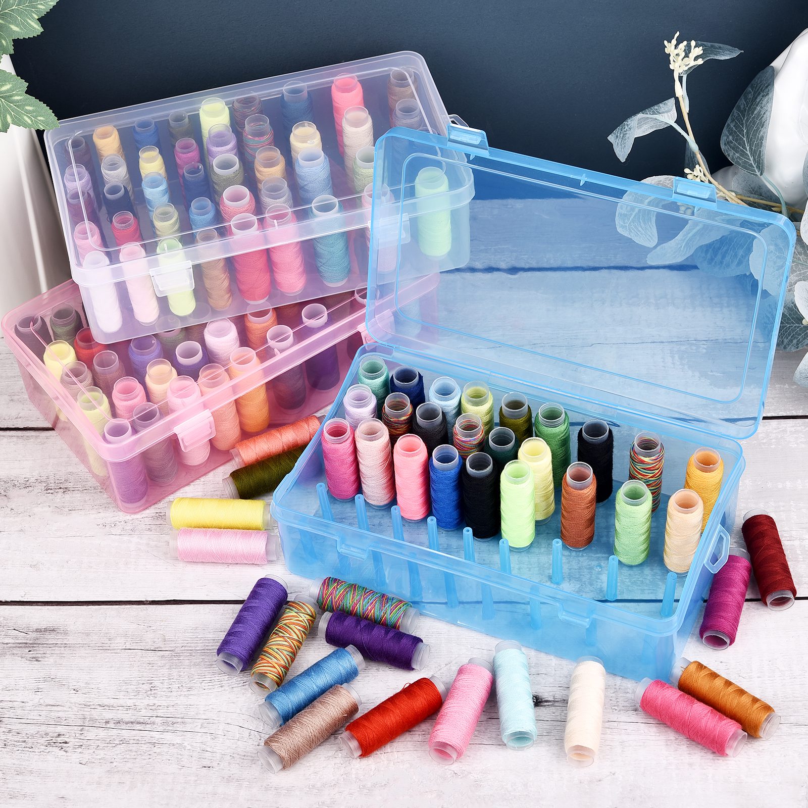 New 24 Grids Spool Organizer/4 - Bobbin Organizer Box reseña y precio