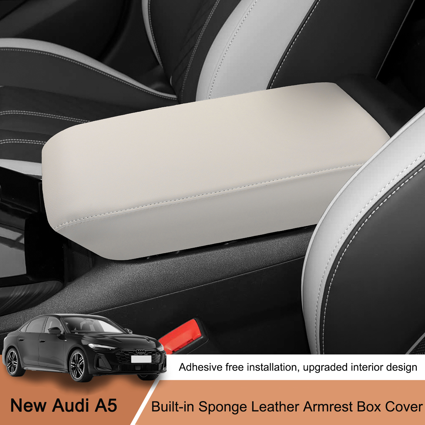 Hard Shell Leather Armrest Box - Sewing Knit reseña y precio