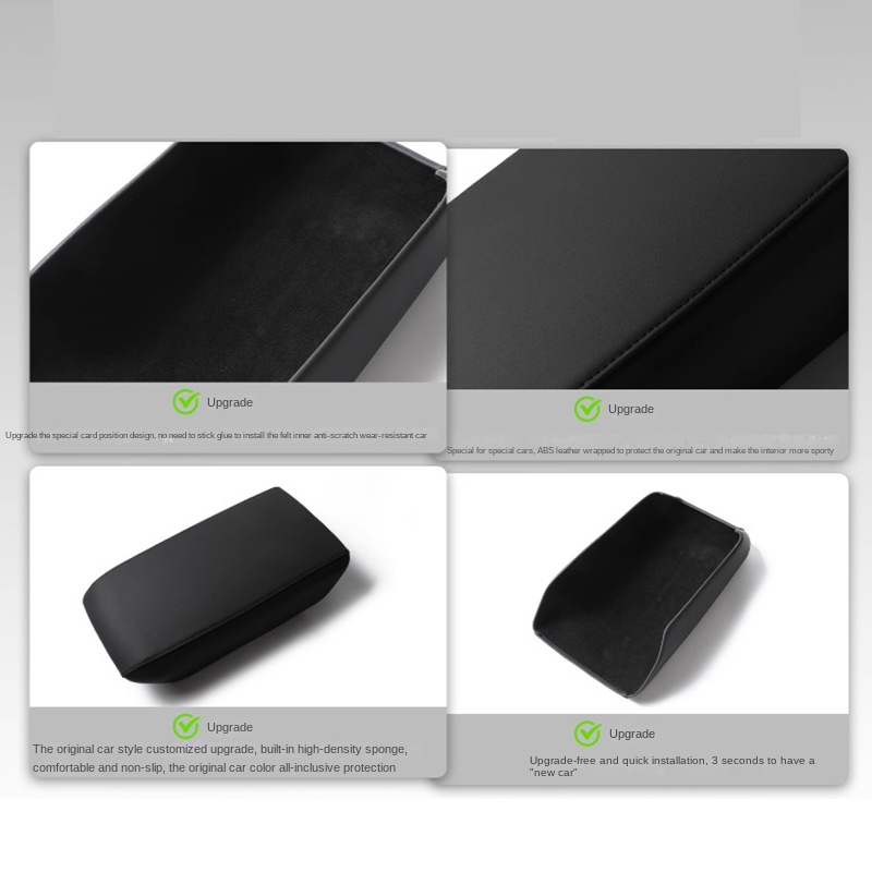 Hard Shell Leather Armrest Box - Sewing Knit reseña y precio