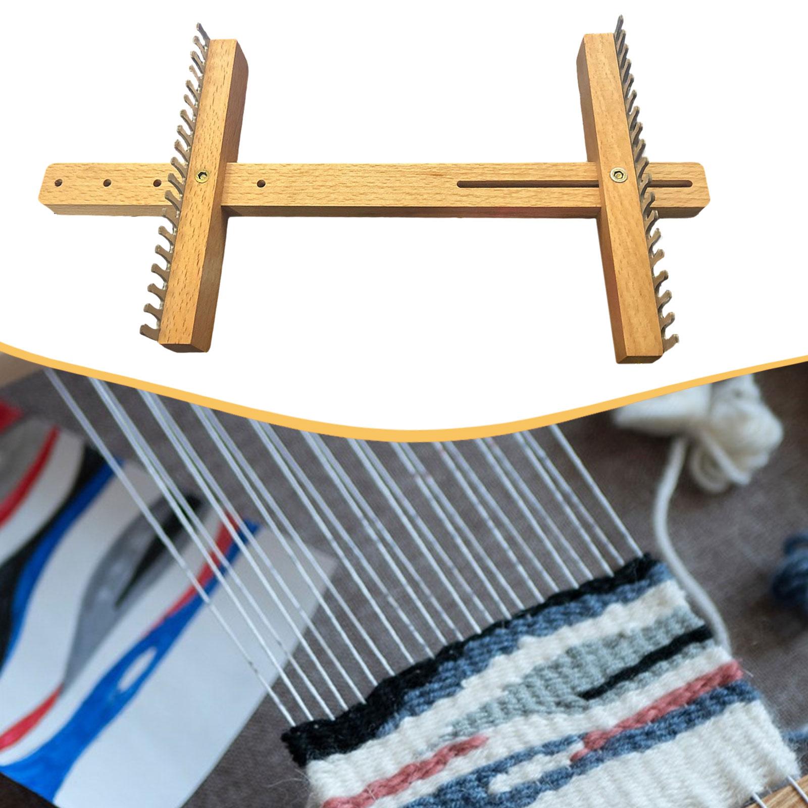 Adjustable Wooden Loom Weaving - Sewing Textiles reseña y precio