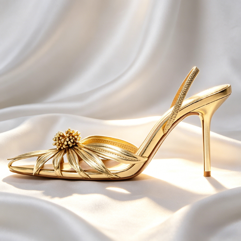 Luxury Gold Floral Detail Slin - Elastic Waistband Roll reseña y precio