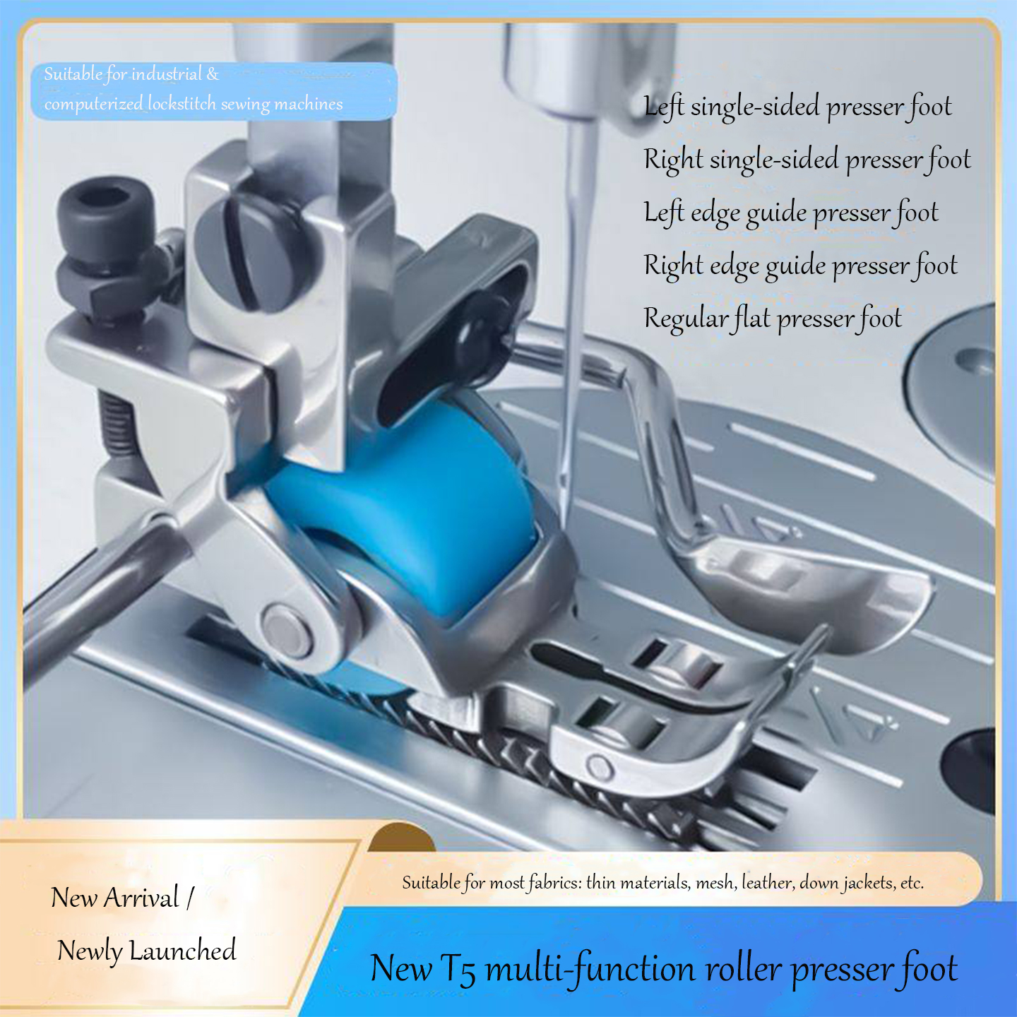 T5 3-Roller Left-Right Edge Gu - Sewing Roll reseña y precio