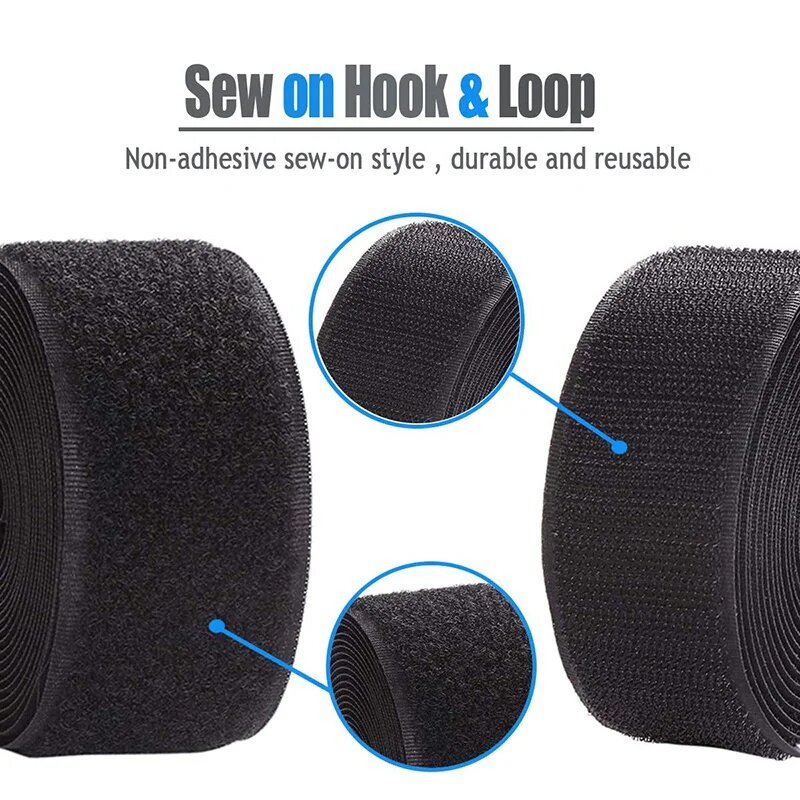 Non-Adhesive Hook and Loop Tap - Velcro Sew On reseña y precio
