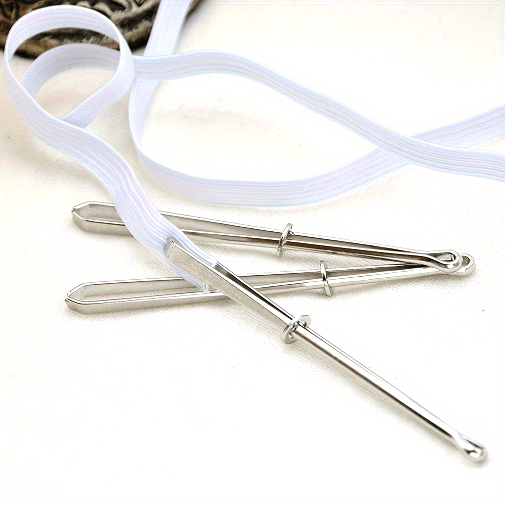 2pcs Elastic Belt Threader, Se - Sewing Thimble Metal reseña y precio