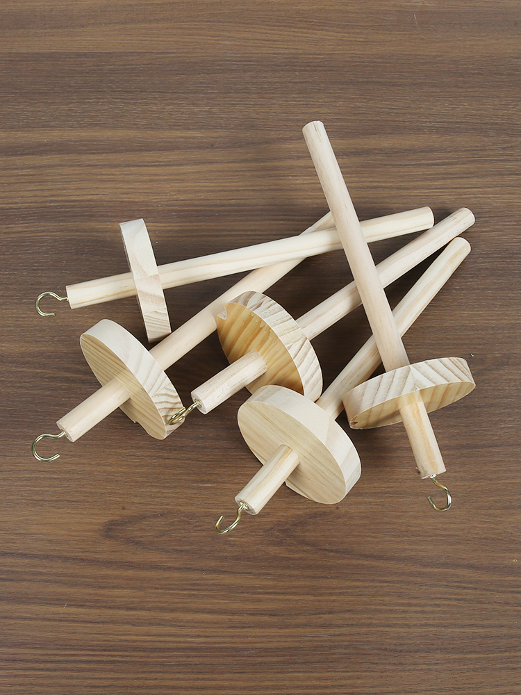 Wooden Spinning Mallet DIY Yar - Sewing Textiles reseña y precio