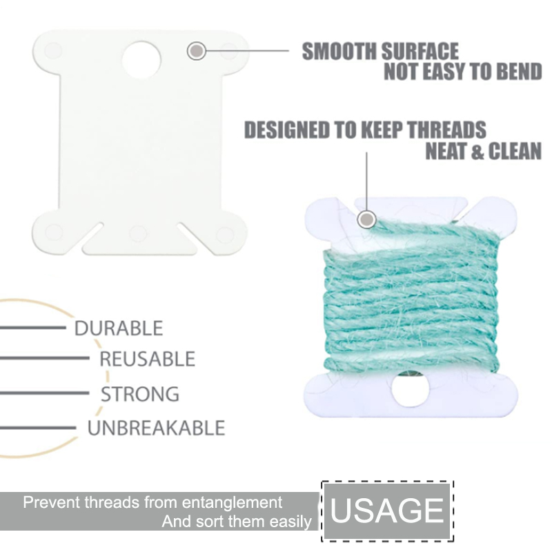 1/50/100/500pc Plastic Cross S - Bobbin Organizer Box reseña y precio
