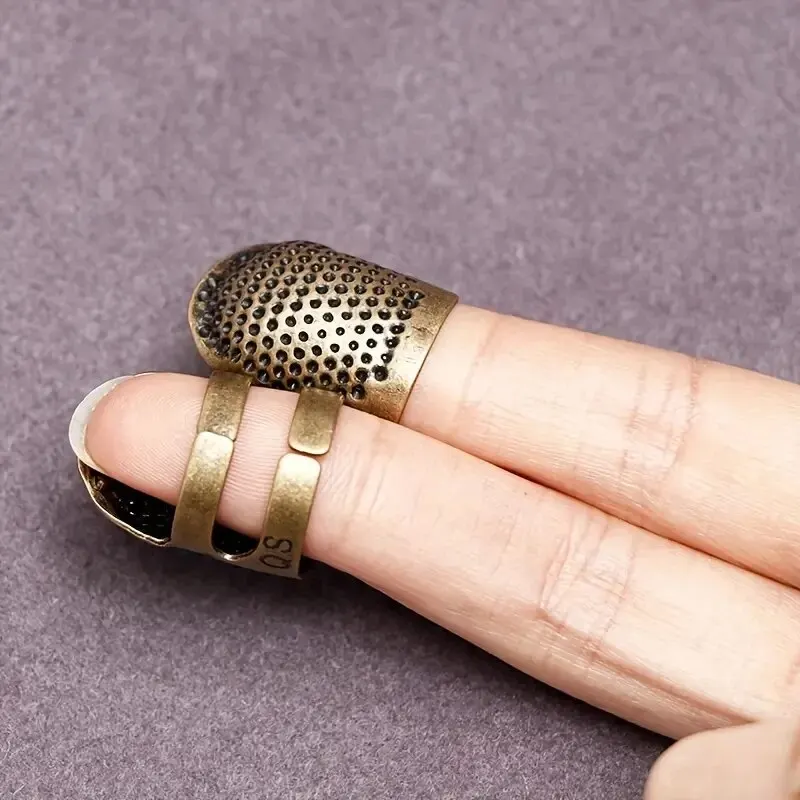 10pcs Adjustable Sewing Thimbl - Sewing Thimble Metal reseña y precio