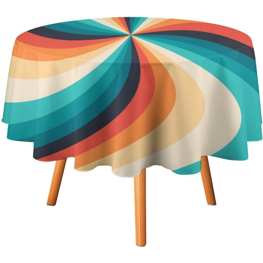 Vintage Groovy Swirl Round Tab - Century Textile & Sewing Supply Avenue C North Saskatoon Sk reseña y precio
