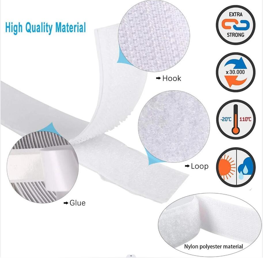 20-50mm White 1/3/5/10Meter St - Velcro Sew On reseña y precio