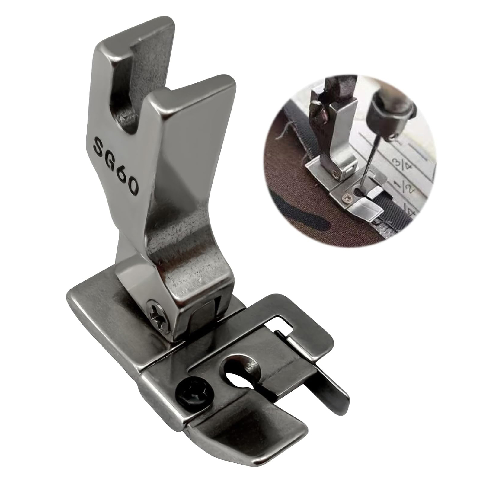 1/4 Inch Seam Foot #SG60 With  - Seam Gauge Metal reseña y precio