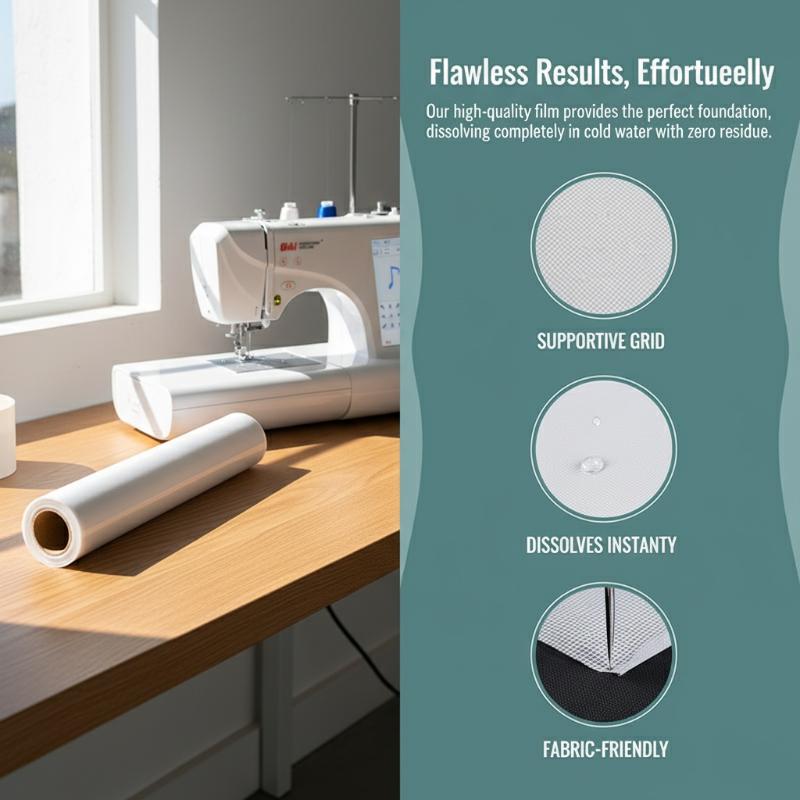 Water Soluble Embroidery Toppi - Textiles Sewing Machine reseña y precio