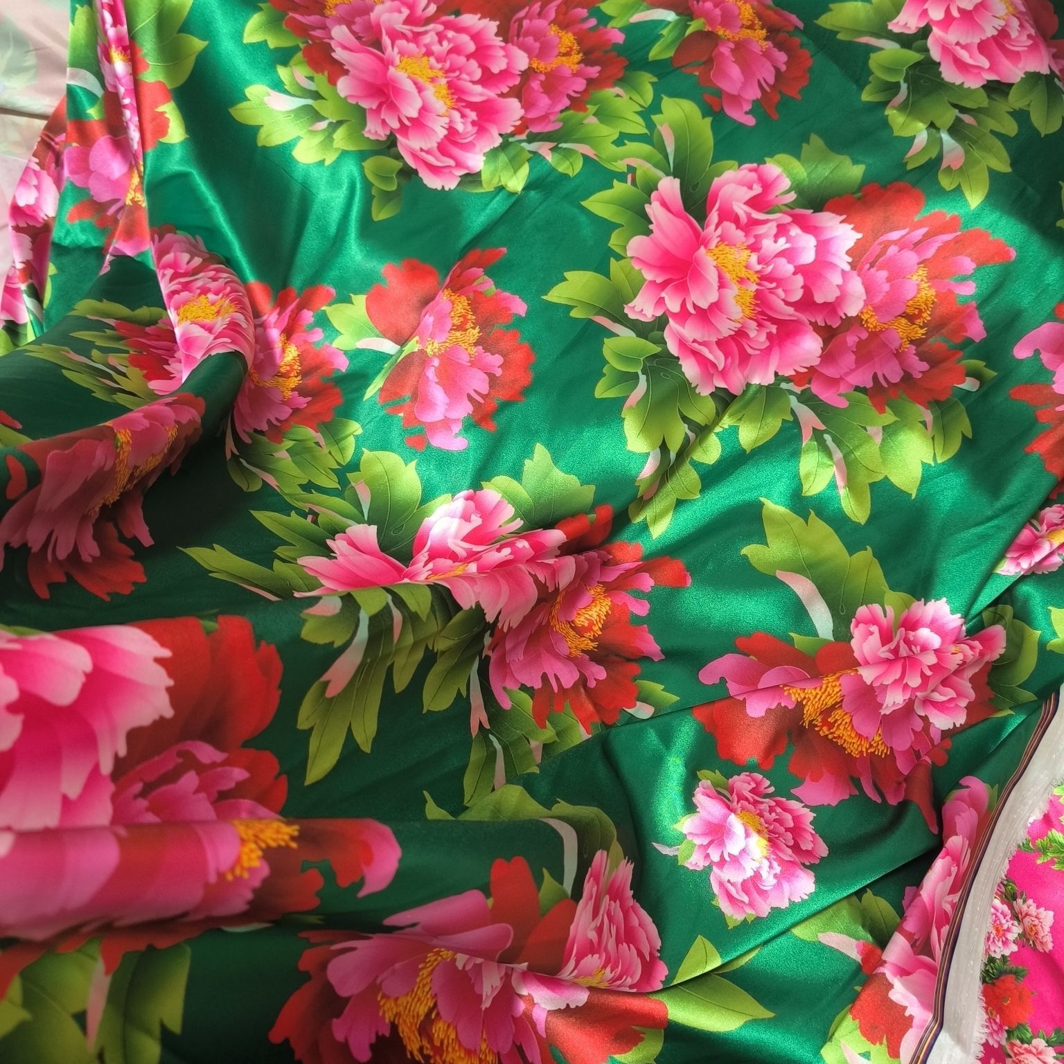Satin Fabric Cloth without Ove - Sewing Textiles reseña y precio