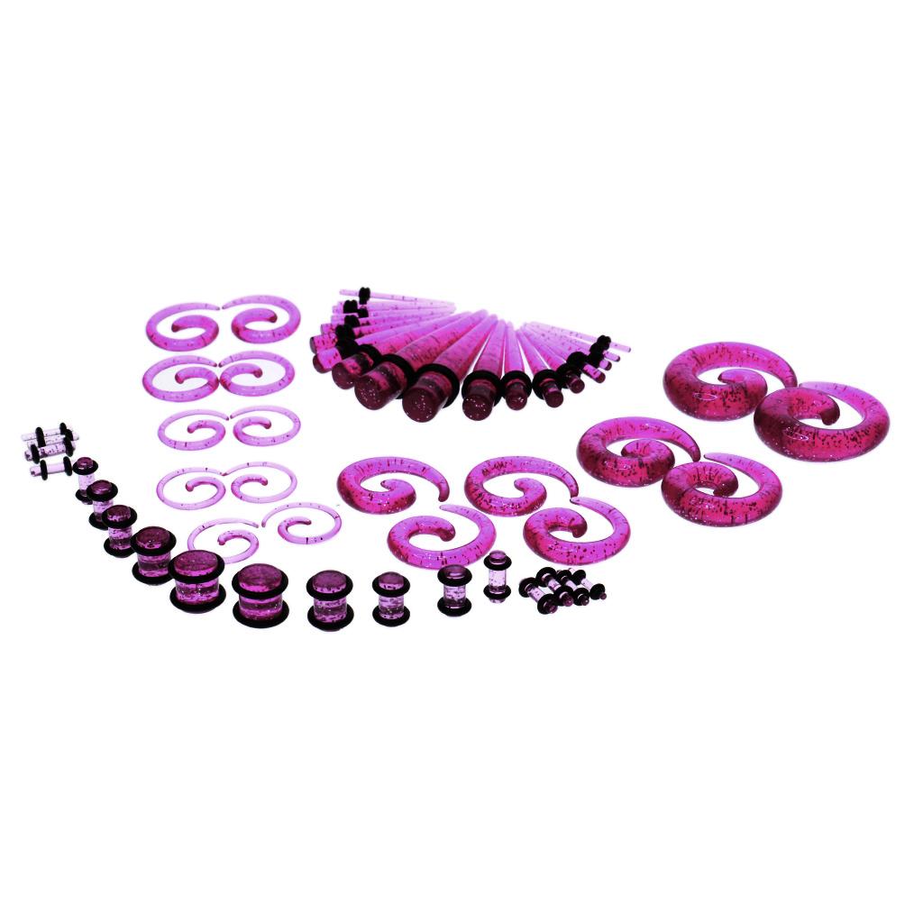 54pcs Acrylic Ear Plug Taper K - Seam Gauge Metal reseña y precio