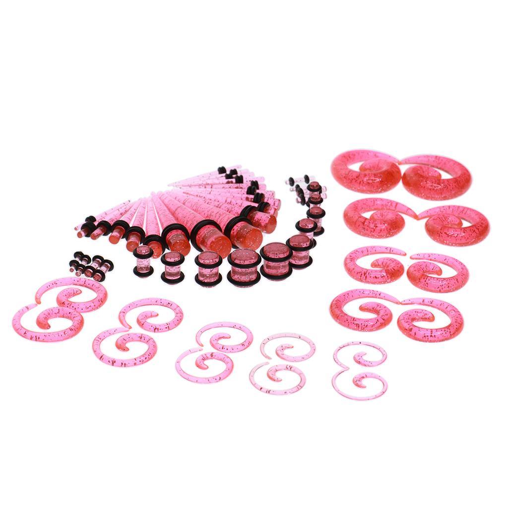 54pcs Acrylic Ear Plug Taper K - Seam Gauge Metal reseña y precio