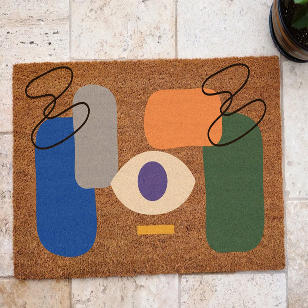 Abstract Coir Doormat Mid Cent - Century Textile & Sewing Supply Avenue C North Saskatoon Sk reseña y precio