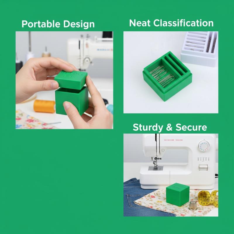 Portable Storage Case with 9 S - Sewing Machine Needle reseña y precio