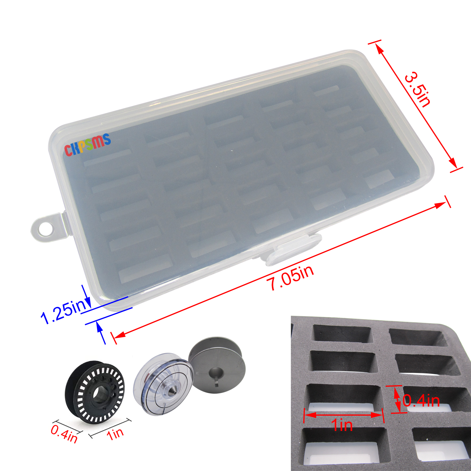 2Pack Bobbin Case For Jumbo (M - Bobbin Organizer Box reseña y precio