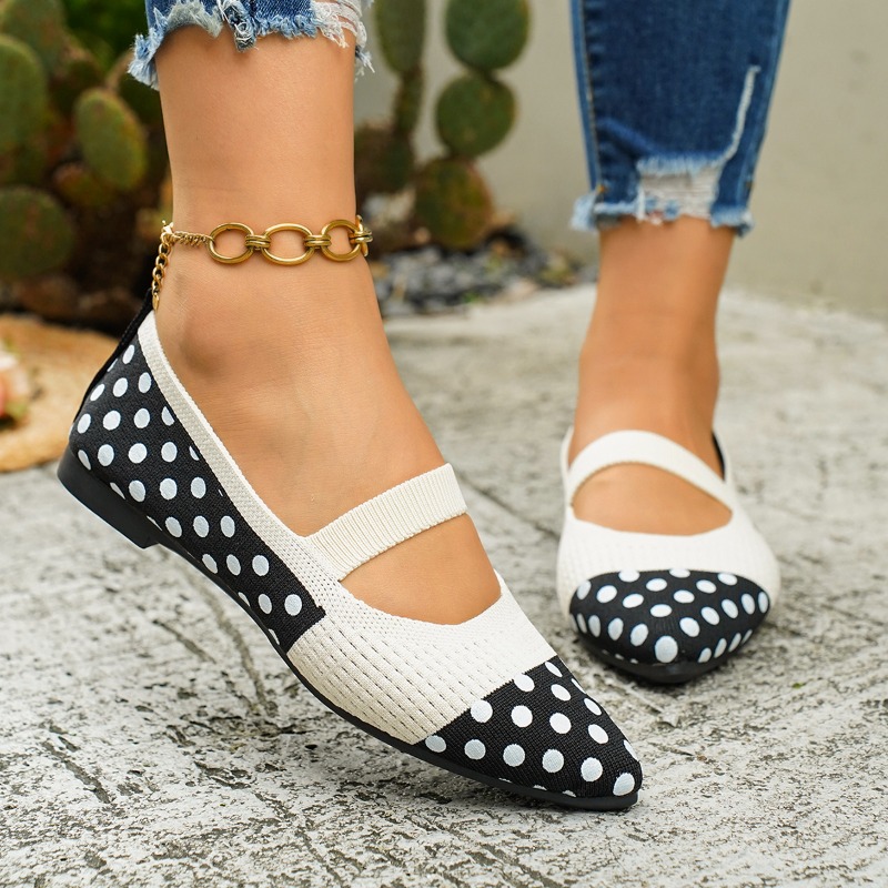 Women's Pointed-toe Polka Dot  - Sewing Knit reseña y precio