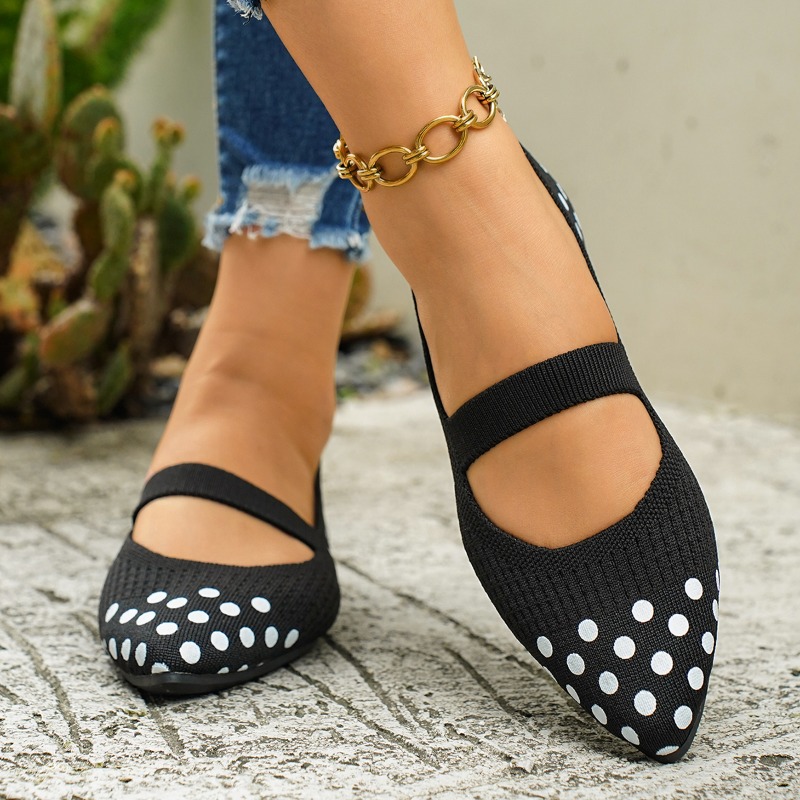 Women's Pointed-toe Polka Dot  - Sewing Knit reseña y precio