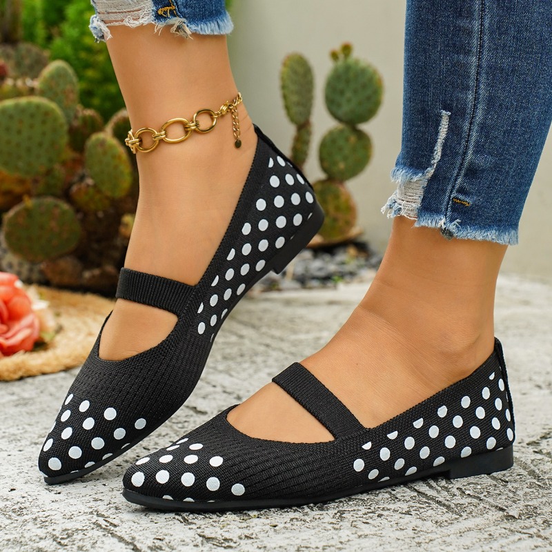 Women's Pointed-toe Polka Dot  - Sewing Knit reseña y precio