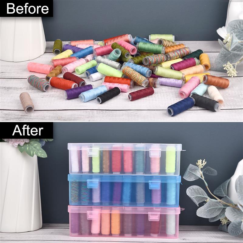 New 42 Axis Sewing Thread Stor - Bobbin Organizer Box reseña y precio