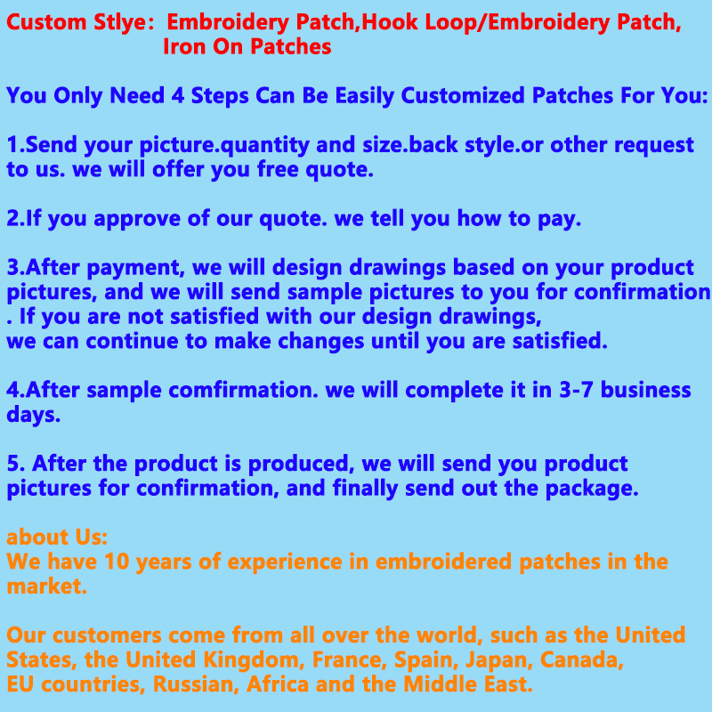 Custom Embroidered Patches for - Velcro Sew On reseña y precio
